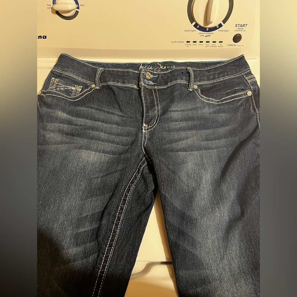 Anya Jeans Dark Blue Denim Pants